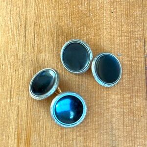 Krementz Vintage CufflinksSmall Link Style Gold